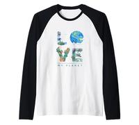 Love My Planet/Earth Day Environnement, Changement Climatique Manche Raglan