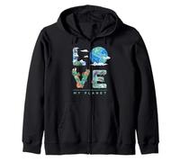 Love My Planet/Earth Day Environnement, Changement Climatique Sweat à Capuche