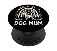 Love My Pup Coloré Rainbow Supercute Worlds Best Dog Mum PopSockets PopGrip Adhésif
