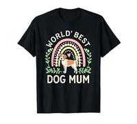 Love My Pup Coloré Rainbow Supercute Worlds Best Dog Mum T-Shirt