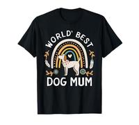 Love My Pup Coloré Rainbow Supercute Worlds Best Dog Mum T-Shirt