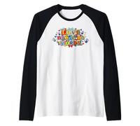 Love Needs No Words Puzzle Art de Sensibilisation à l'Autisme Manche Raglan