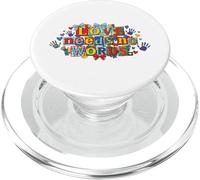 Love Needs No Words Puzzle Art de Sensibilisation à l'Autisme PopSockets PopGrip pour MagSafe