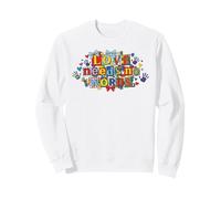 Love Needs No Words Puzzle Art de Sensibilisation à l'Autisme Sweatshirt