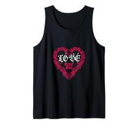 Love Never Dies Cœur victorien gothique foncé vintage romance Débardeur