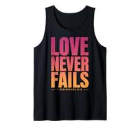 Love Never Fails Verse biblique 1 Corinthiens 13:8 Débardeur