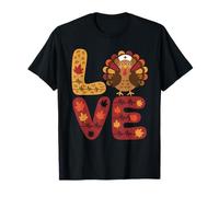 Love Nurse Turkey Heartbeat Fall Vibes T-Shirt
