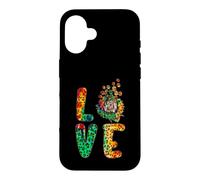 Love Old English Chien de Berger Tournesol imprimé léopard Coque pour iPhone 16