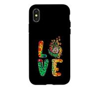 Love Old English Chien de Berger Tournesol imprimé léopard Coque pour iPhone X/XS