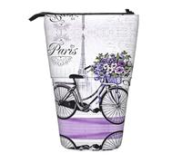 Love On The Bike - Trousse télescopique avec fermeture éclair - Portable - Pour l'école, le bureau, les étudiants, Noir , Taille unique