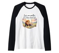 Love One Another As I Have Loved You Verse de la Bible chrétienne Manche Raglan