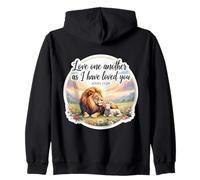 Love One Another As I Have Loved You Verse de la Bible chrétienne Sweat à Capuche