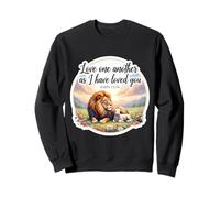 Love One Another As I Have Loved You Verse de la Bible chrétienne Sweatshirt