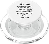 Love One Another John 13:34 Écriture Bible Verse Prière Dieu PopSockets PopGrip pour MagSafe