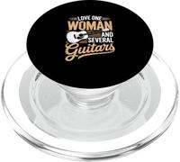 Love One Woman and Several Guitars PopSockets PopGrip pour MagSafe
