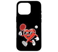 Love Padel, Joli cœur de Saint-Valentin Coque pour iPhone 16 Pro