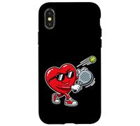 Love Padel, Joli cœur de Saint-Valentin Coque pour iPhone X/XS