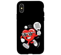 Love Padel, Joli cœur de Saint-Valentin Coque pour iPhone X/XS