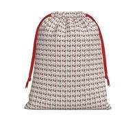 Love Paris Tour Café Vin Parfum Vélo Cœur Imprimé Cadeau Réutilisable Sac à Cordon de serrage Décoration de fête de vacances Rangement quotidien Pochette de célébrations