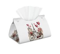 Love Paris Tower Boîte à mouchoirs rectangulaire pour café, vin, parfum, vélo, imprimé cœur pour salon, bureau, décoration d'intérieur