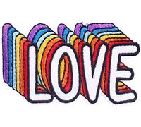 Love Patches Écusson brodé thermocollant pour vêtements Gay Pride Lesbienne LGBT Badge arc-en-ciel brodé Écusson brodé Accessoires de couture