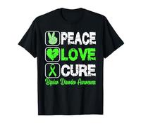 Love Peace Guérir la sensibilisation aux troubles bipolaires T-Shirt