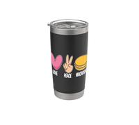 Love Peace Macaron Baker Paris Love Pâtissier Macaron Gobelet isotherme en acier inoxydable double paroi