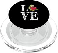 Love Perroquet I Vert Moine Perruche Quaker PopSockets PopGrip pour MagSafe