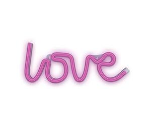 Love Pink LED Forever Light - Enseigne lumineuse LED pour chambre à coucher, chambre d'enfant, panneau néon pour mur, jeu néon, anime, accessoire de fête, alimenté par piles ou USB