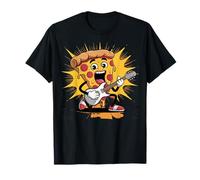 Love Pizza Slice of Pizza Costume Guitare Rock and Roll Pizza T-Shirt