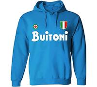 love print Sweat Napoli Fils du Vésuve Sartoriale Idée cadeau Fête des Pères - Enfant Coton Peluche, Bleu océan., XL