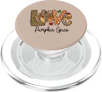 Love Pumpkin Spice Fall Season Coffee Lover Autumn Women PopSockets PopGrip pour MagSafe