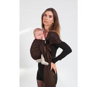 Love Radius Écharpe Tissée Sans Nœud | Sling bébé - Écharpe de portage sans noeud (Espresso)