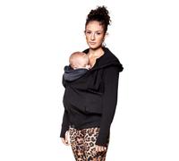 Love Radius Le Sweat du Parent - Noir Taille M | Sweat Grossesse et maternité - Sweat de Portage - Extension Invisible - Unisexe - Coupe ajustée