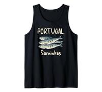 Love Retro Portugal Sardinhas Cuisine Portugaise Grill Sardines Débardeur