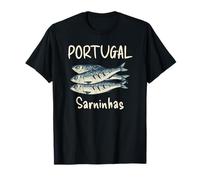 Love Retro Portugal Sardinhas Cuisine Portugaise Grill Sardines T-Shirt