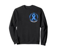 Love Ribbon Support de Sensibilisation au diabète Bleu T1D T2D Sweatshirt