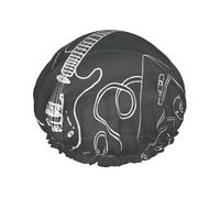 Love Rock Bonnet de douche réutilisable imperméable pour homme et femme