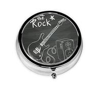 Love Rock Pilulier rond décoratif avec deux compartiments
