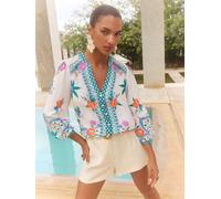 Love & Roses Chemisier V & A I Love & Roses manches longues à col en V