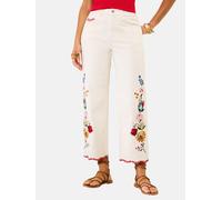 love & roses Jean écru / jaune foncé / vert / rouge, Taille 32-33