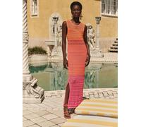 Love & Roses Love & Roses Pink and Orange Ombre Sequin Crochet Midi Dress Pink And Orange Ombre Sequin EU 44 (UK 16)