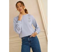 Love & Roses Sweat-shirt Love & Roses Cutwork en jersey