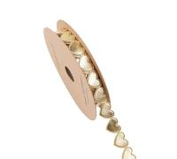 Love Satin Ribbon For Floral Bouquet, Packaging Material, Bow Wrapped Brocade, 10 Yard(Gold)