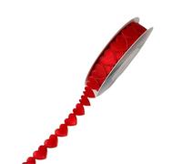 Love Satin Ribbon For Floral Bouquet, Packaging Material, Bow Wrapped Brocade, 10 Yard(Red)