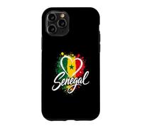 Love Senegal Vacation Voyage Drapeau Souvenir Coeur Touriste Coque pour iPhone 11 Pro