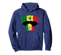 Love Senegal with Senegal Flag In Senegal Map Sweat à Capuche