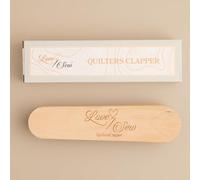 Love Sew Quilters Clapper - Clapper de couture en bois brut multi-usages pour aplatir les tissus et presser les points - 20,3 x 5,1 x 3,8 cm