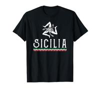 Love Sicilia Crest Siciliano Italia Pride T-Shirt Graphique avec Valeur