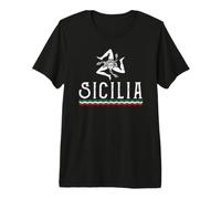 Love Sicilia Crest Siciliano Italia Pride T-Shirt Haut de Gamme